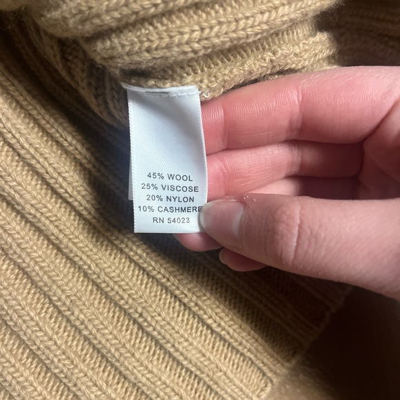 Banana Republic Camel Cable Knit Cardigan - Picture 7 of 7